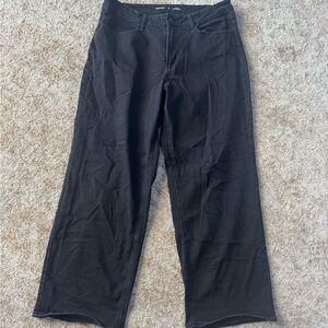 Old Navy Black Wide-Leg Jeans